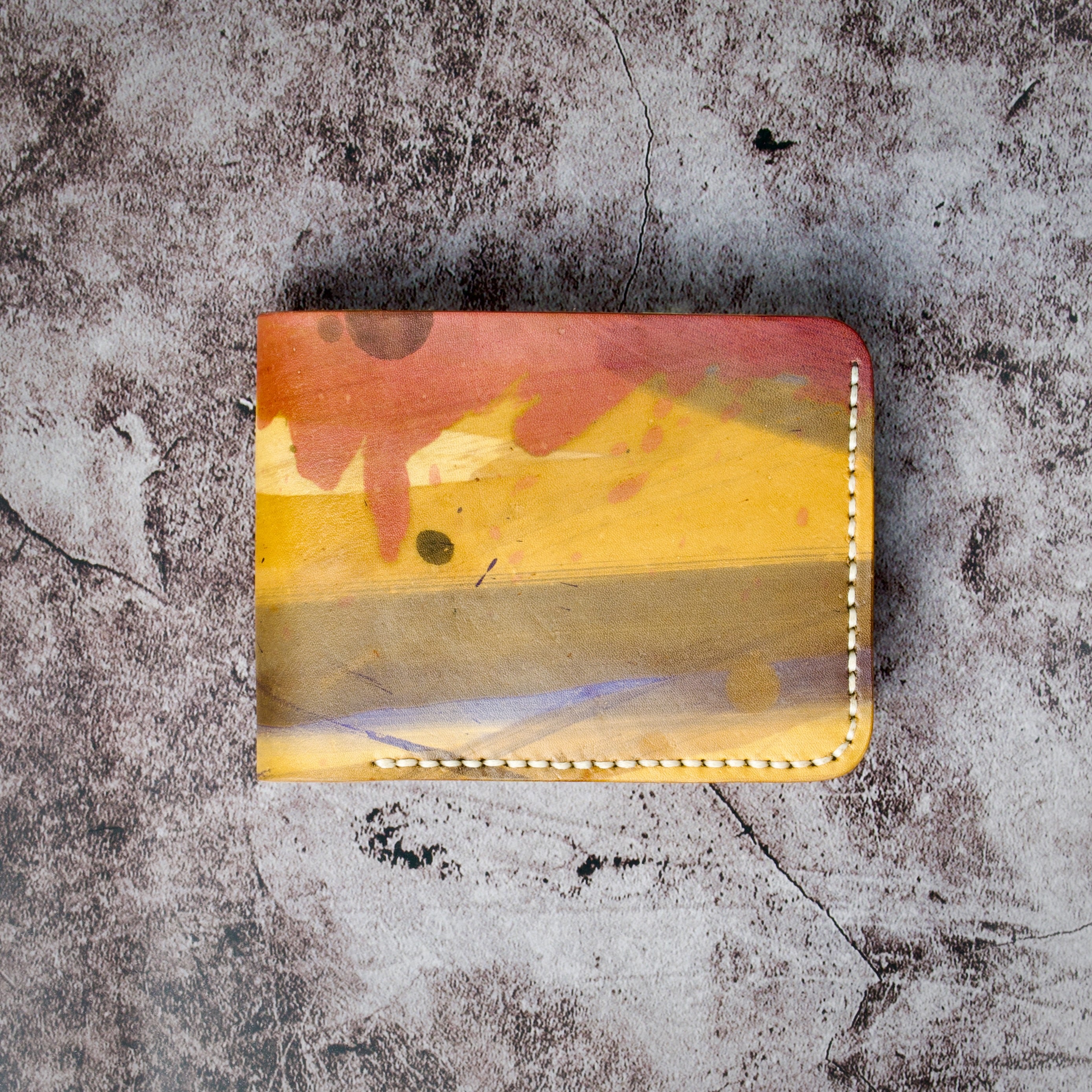 Canvas Chaos – Klassieke portemonnee met twee vouwen