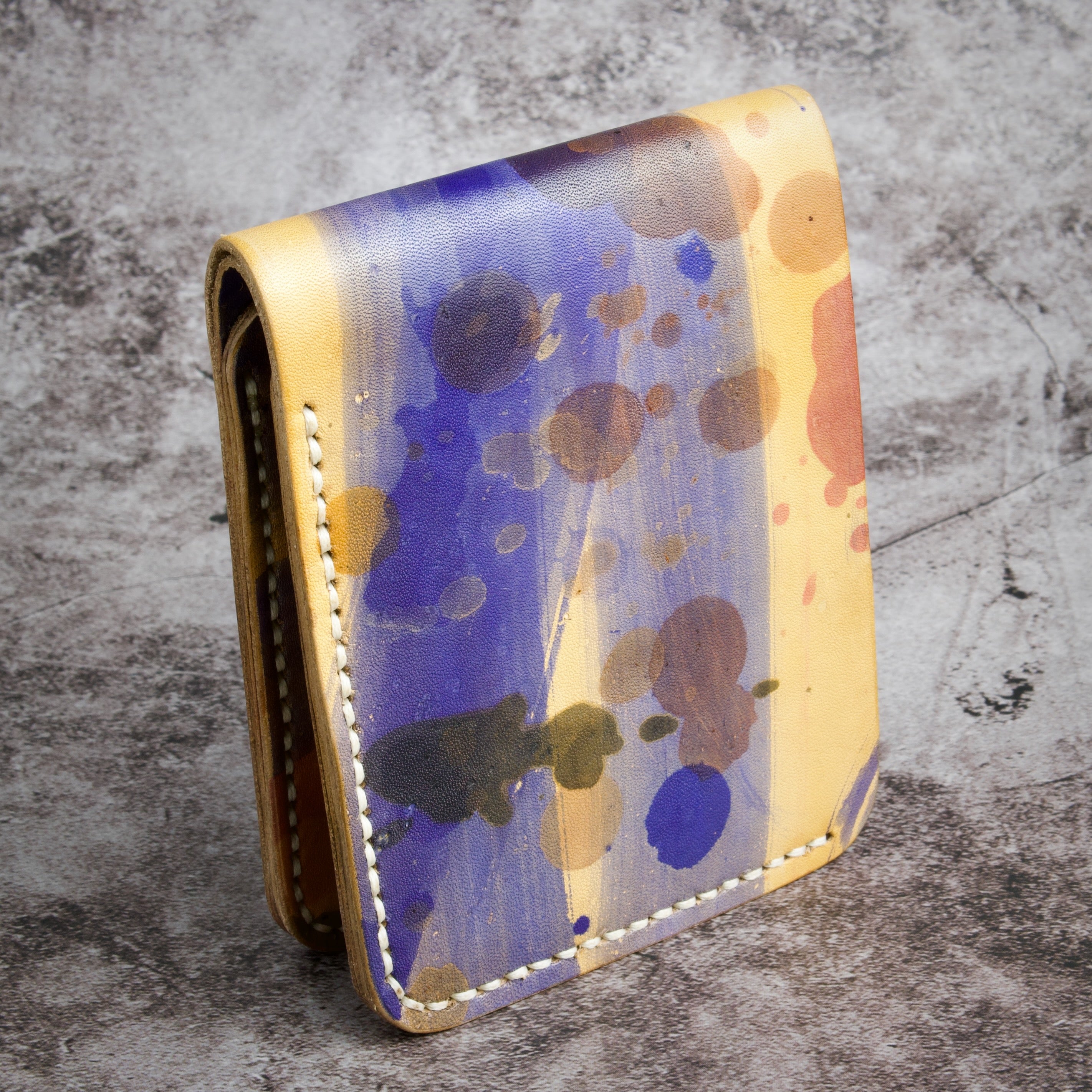 Canvas Chaos – Klassieke portemonnee met twee vouwen