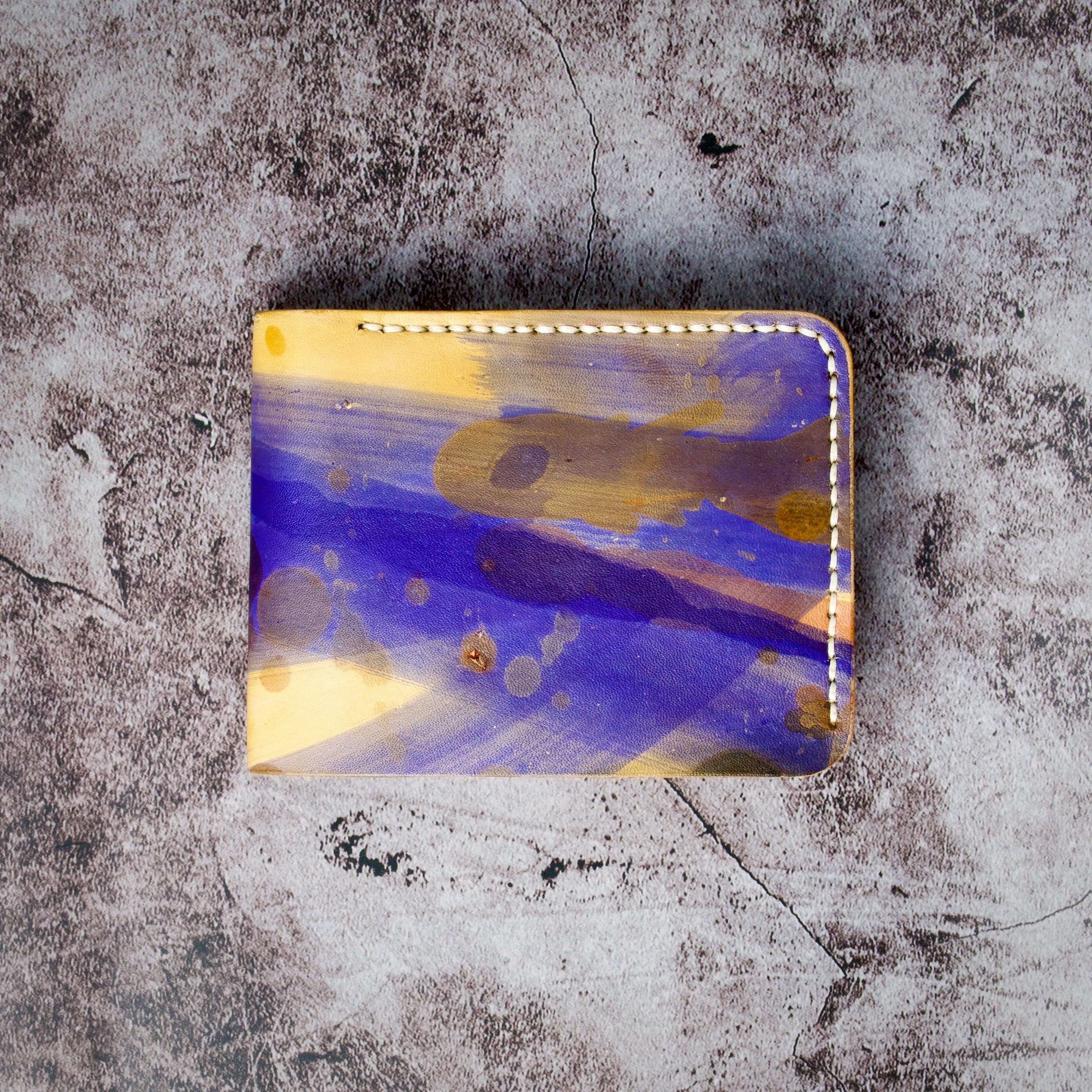 Canvas Chaos – Klassieke portemonnee met twee vouwen