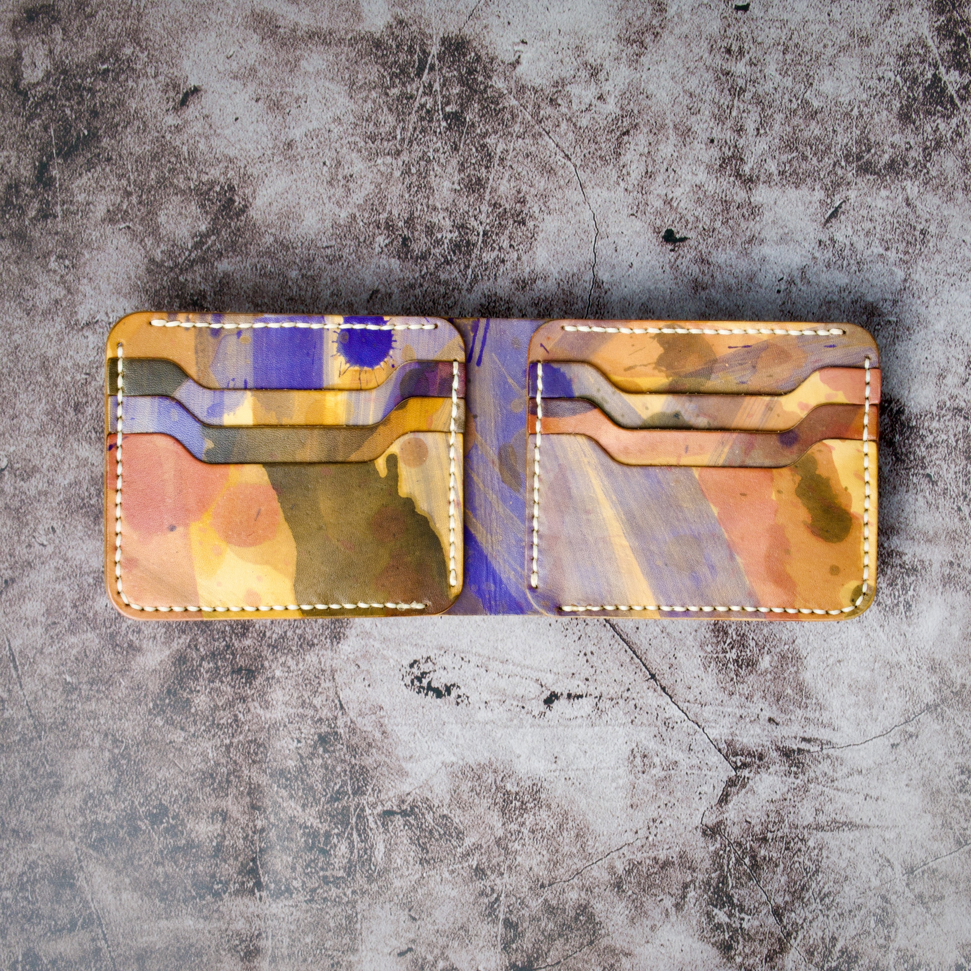 Canvas Chaos – Klassieke portemonnee met twee vouwen