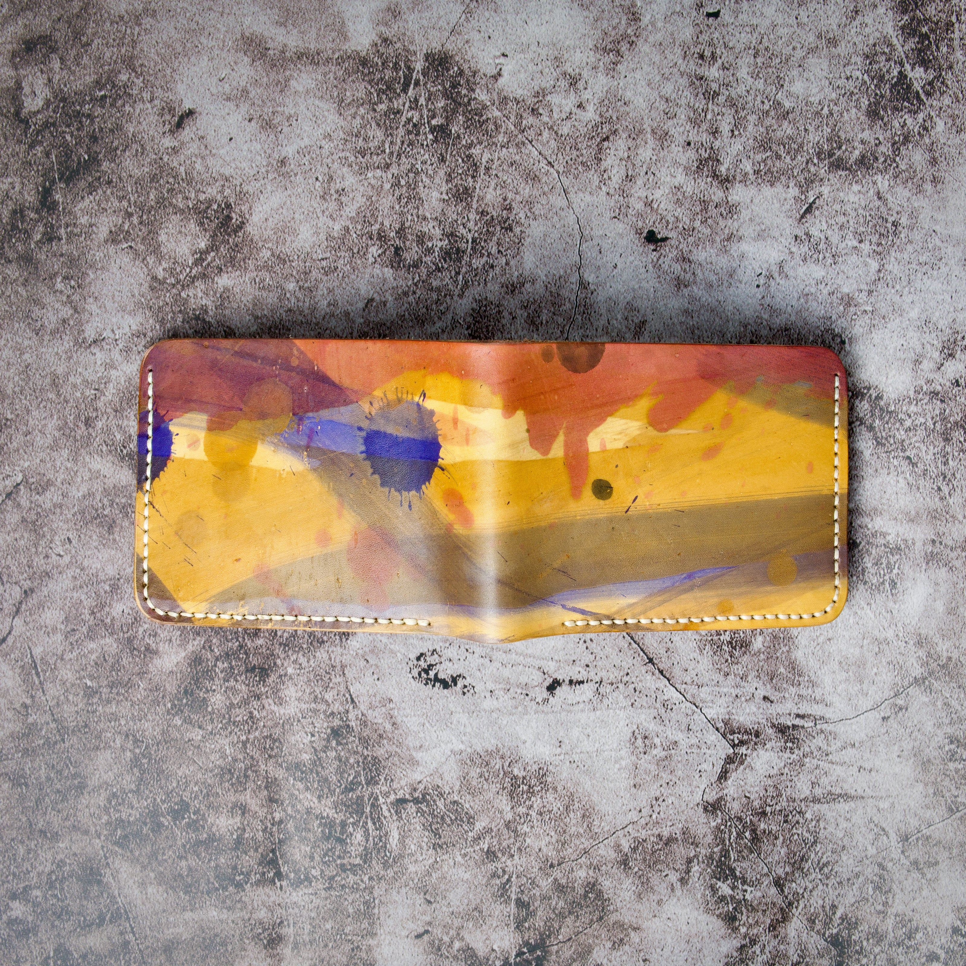 Canvas Chaos – Klassieke portemonnee met twee vouwen