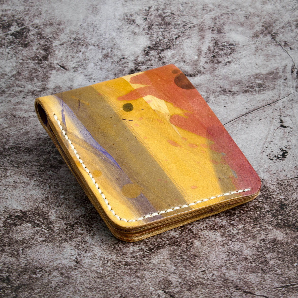 Canvas Chaos – Klassieke portemonnee met twee vouwen