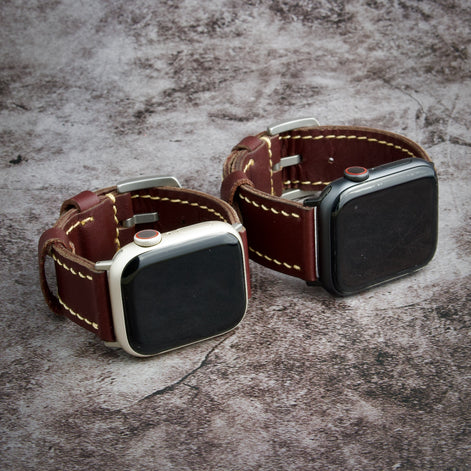 Hour Line – Apple Watch Leather Strap