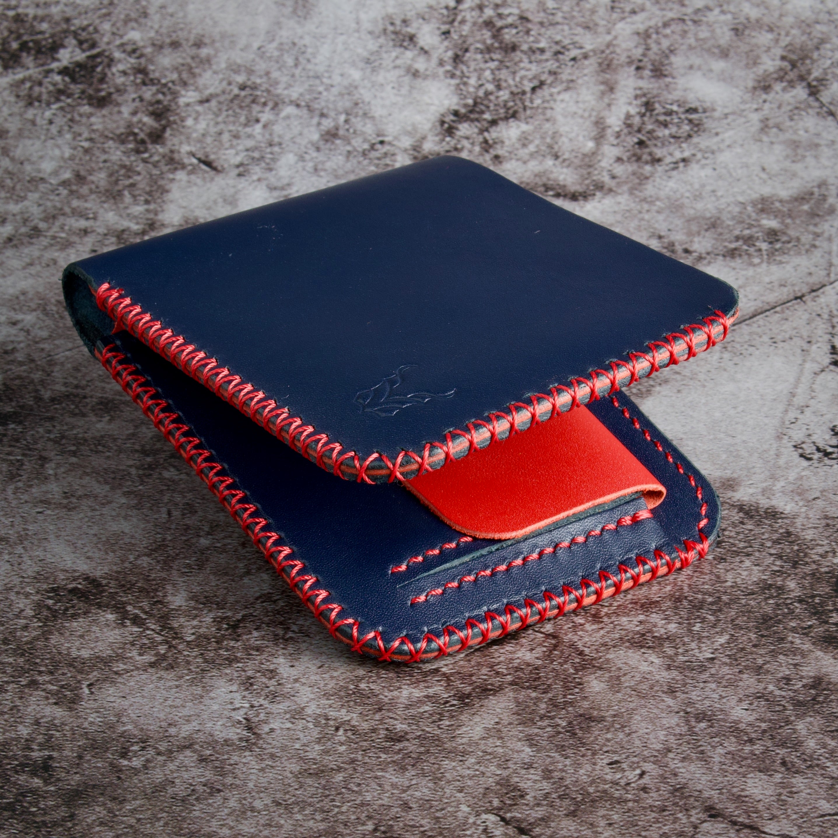 Cross Stitched Classic Slim Bi-Fold Wallet | Hunza Edge