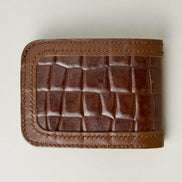 Croc-Embossed Classic Bifold Wallet | Indus Sultan