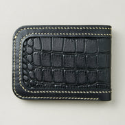 Croc-Embossed Classic Bifold Wallet | Indus Sultan