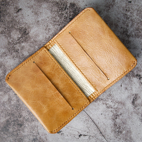 Markore Natural – RFID-Schutz, Minimalistischer Faltbarer Kartenhalter