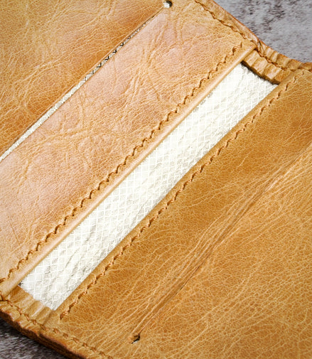 Markore Natural – RFID-Schutz, Minimalistischer Faltbarer Kartenhalter