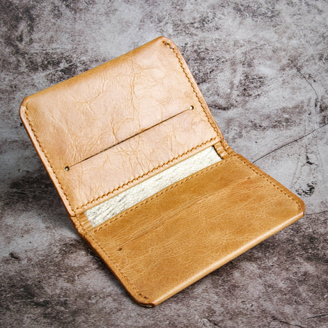 Markore Natural – RFID-Schutz, Minimalistischer Faltbarer Kartenhalter