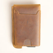 Pop-up-Mini-Geldbörse aus Leder – Vintage-Optik | Passu Rise