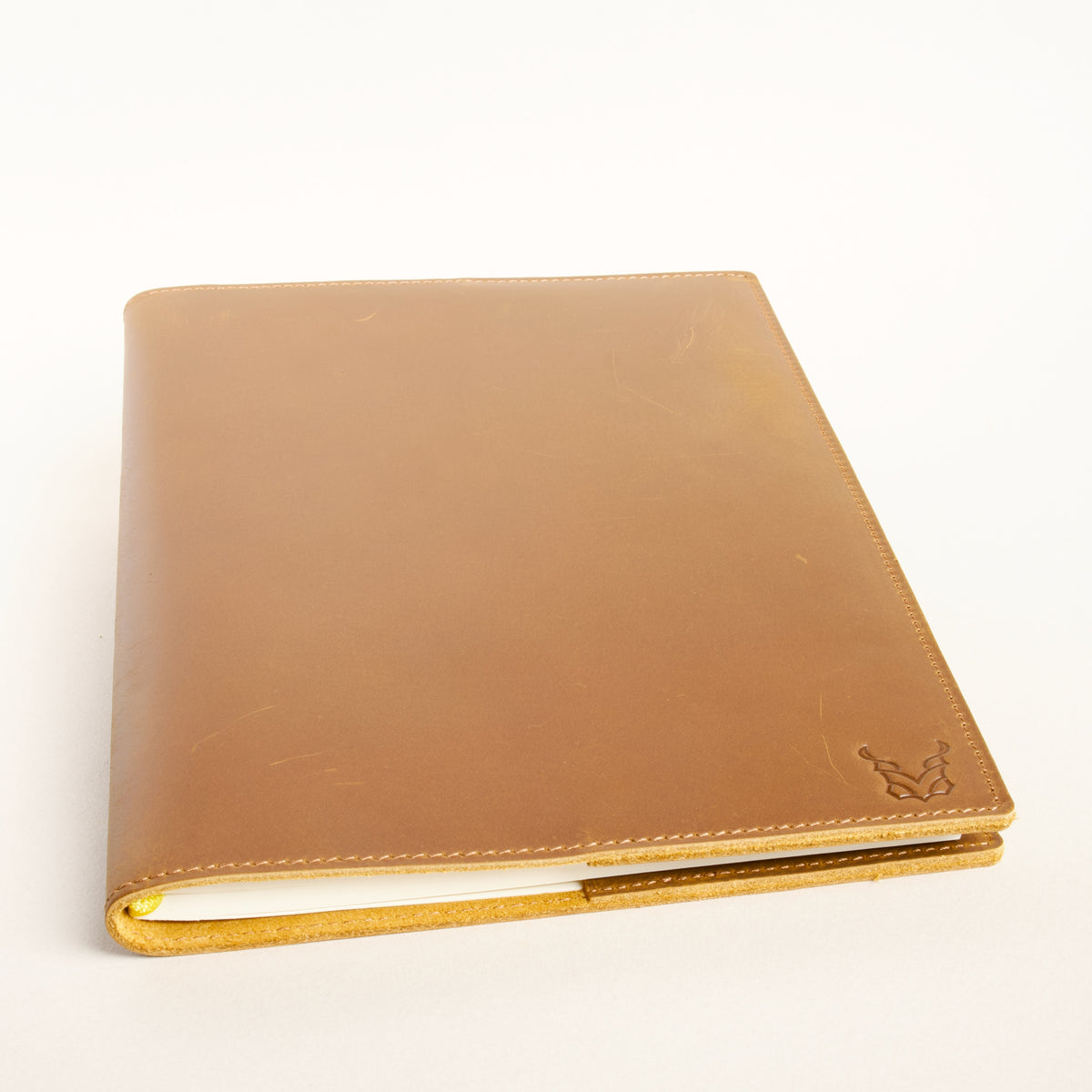 Nachfüllbares B5-Notizbuch aus Leder mit Stiftschlaufe | Burzil Jotter