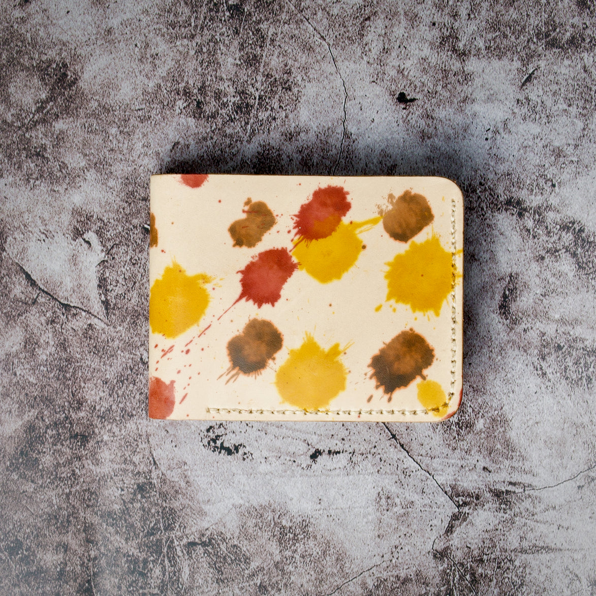 Canvas Chaos – Klassieke portemonnee met twee vouwen