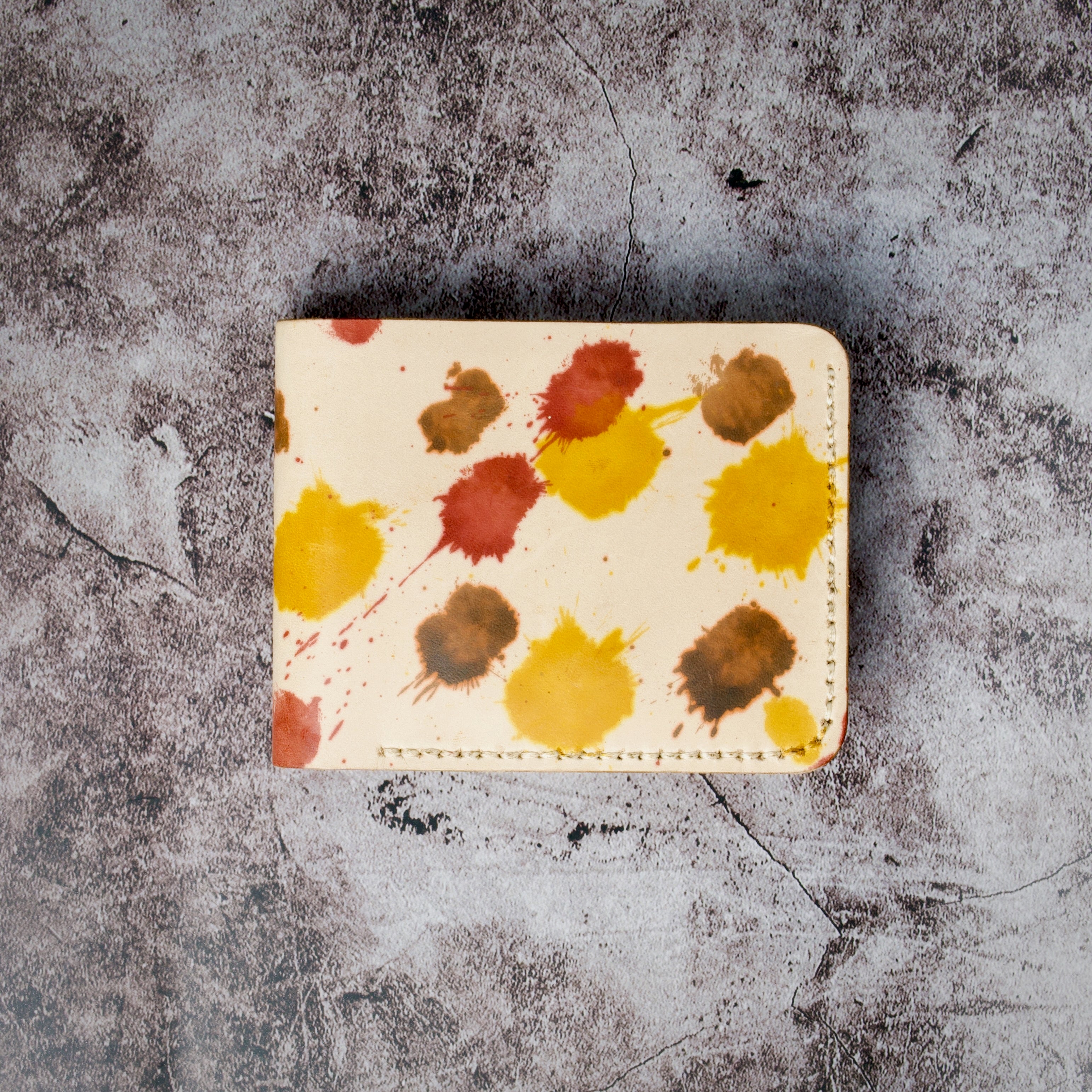 Canvas Chaos – Klassieke portemonnee met twee vouwen