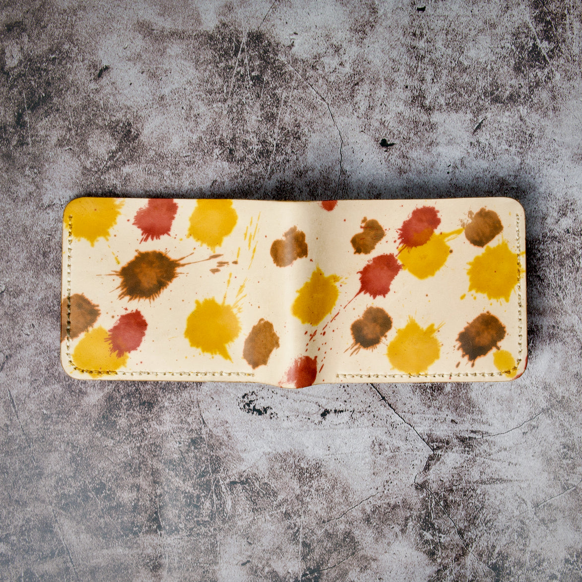 Canvas Chaos – Klassieke portemonnee met twee vouwen