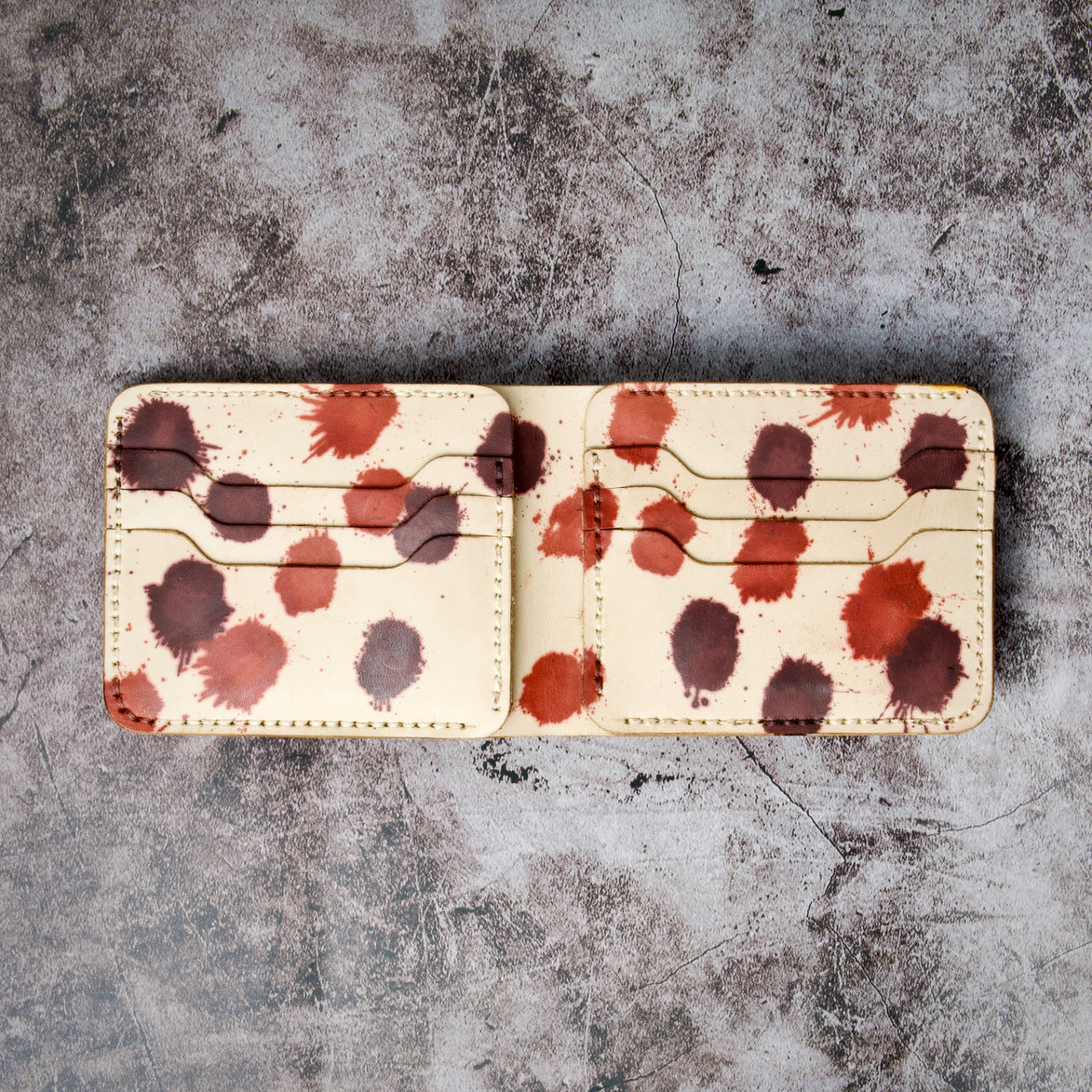 Canvas Chaos – Klassieke portemonnee met twee vouwen