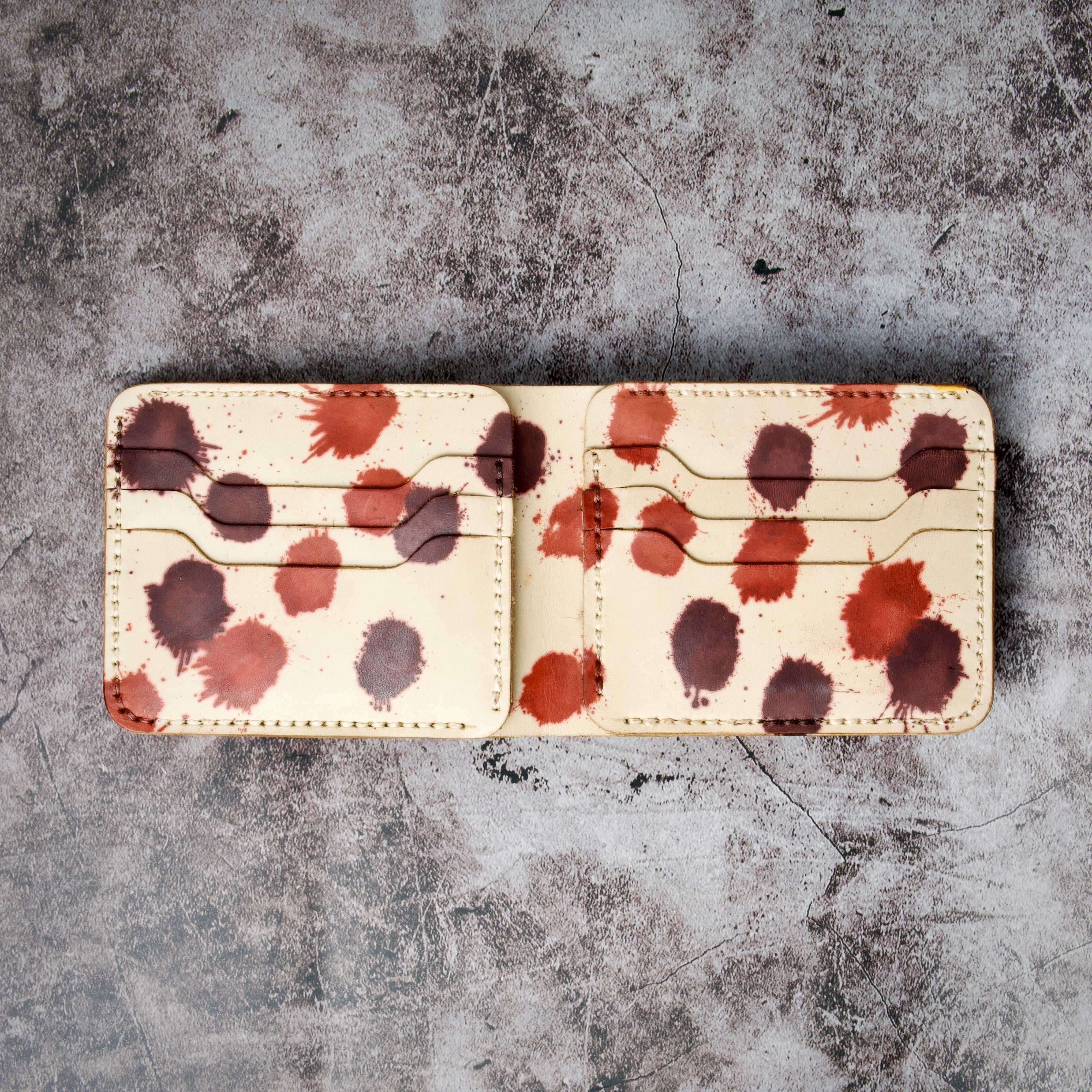 Canvas Chaos – Klassieke portemonnee met twee vouwen