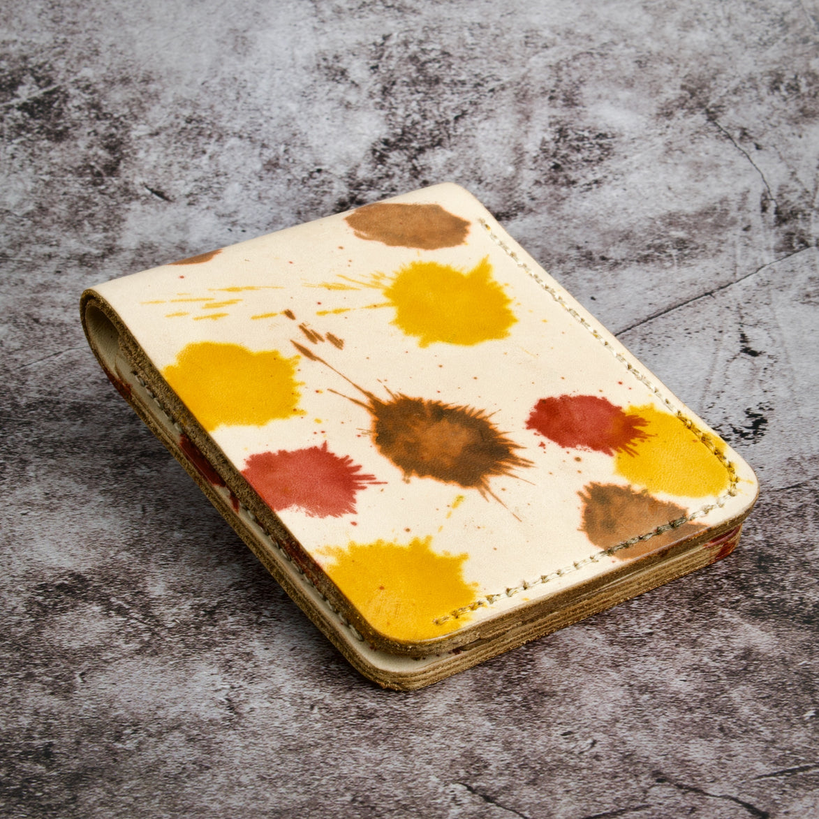 Canvas Chaos – Klassieke portemonnee met twee vouwen