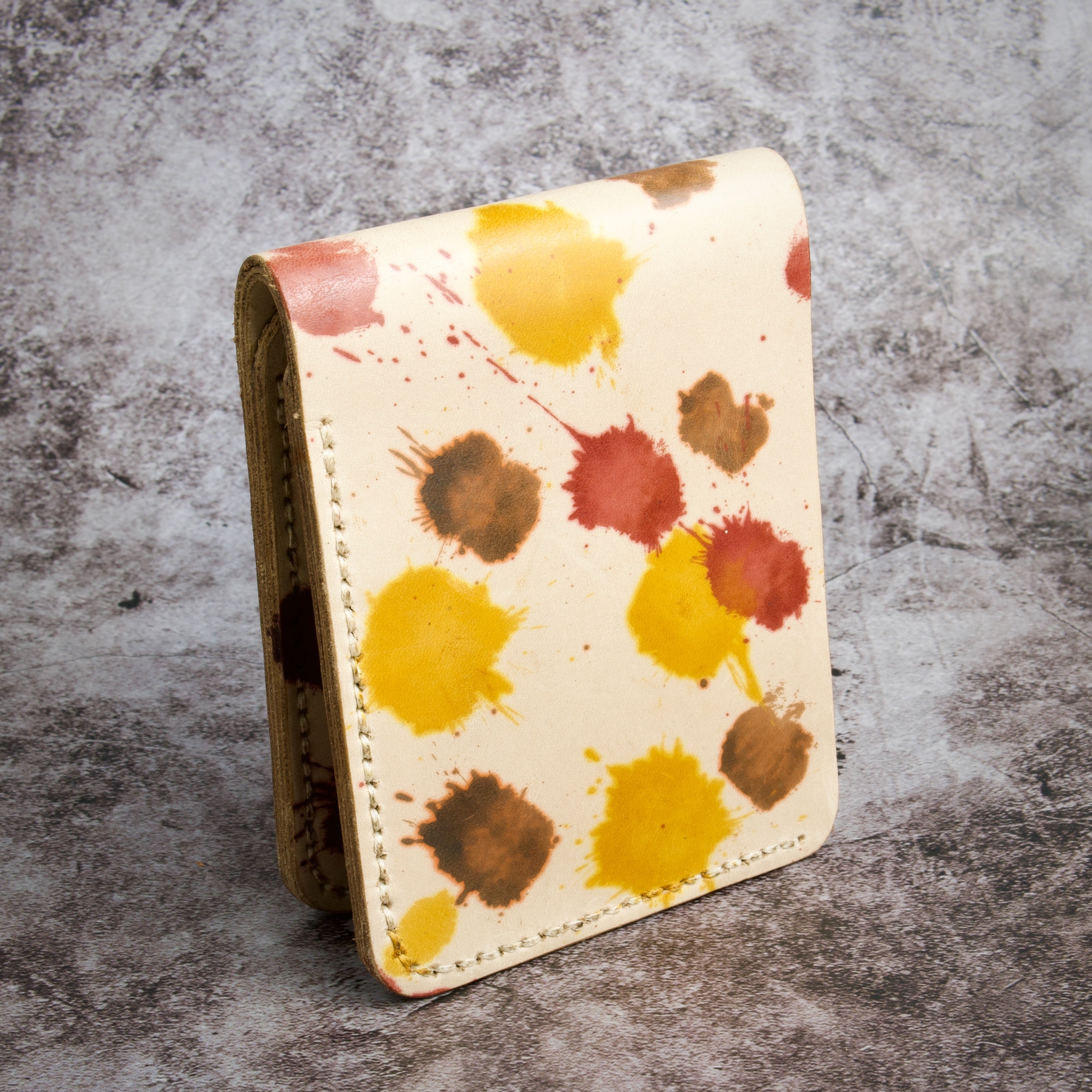 Canvas Chaos – Klassieke portemonnee met twee vouwen